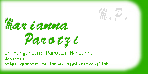 marianna parotzi business card